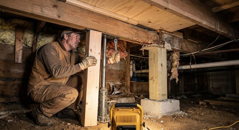 Sagging Floor Joist Repair in Wilmington, NC